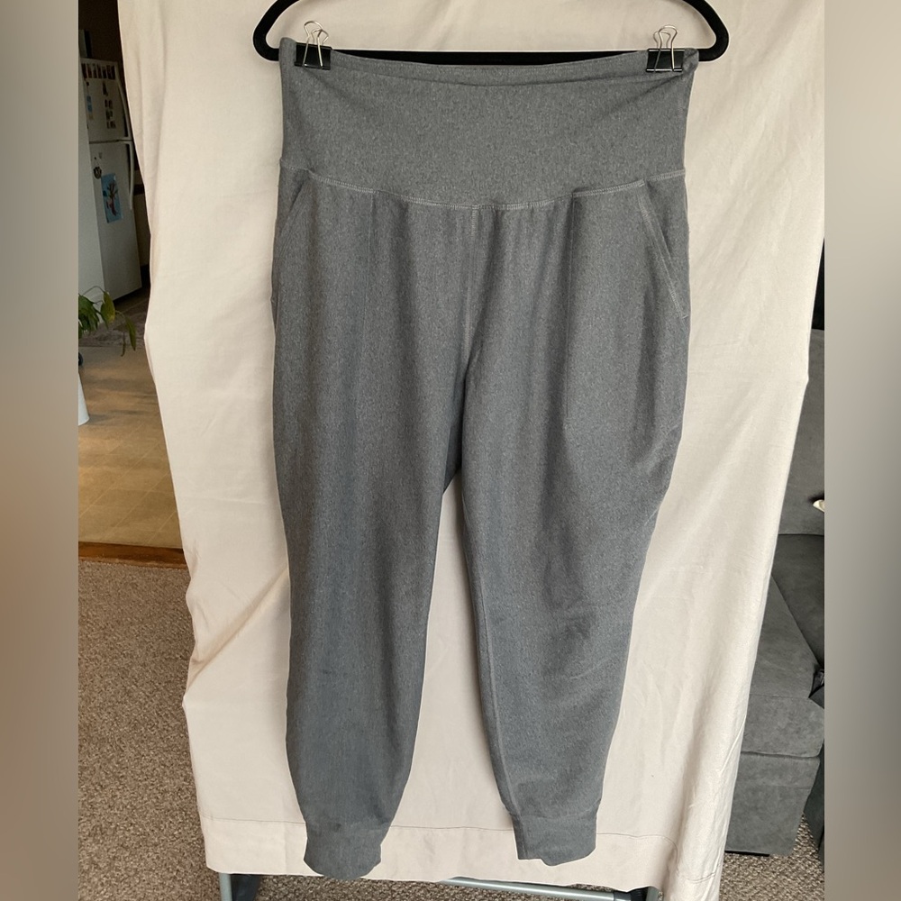 Gray High-Waisted Joggers